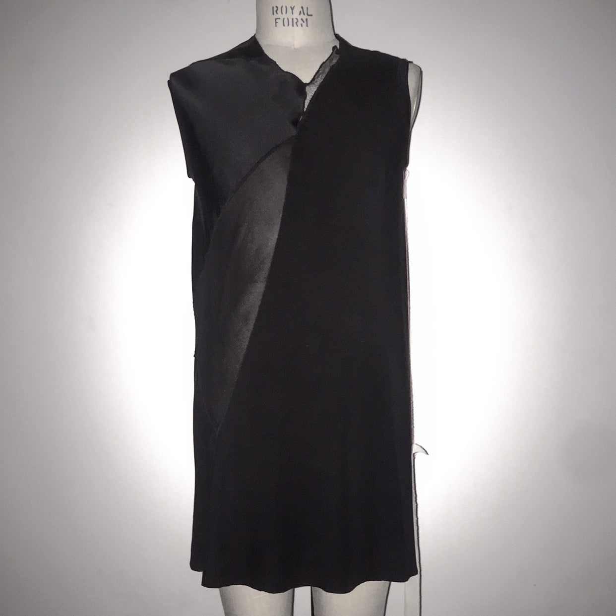 agender | kammacloth...one of a kind...medium, uni-spiral sleeveless tunic... ready to buy